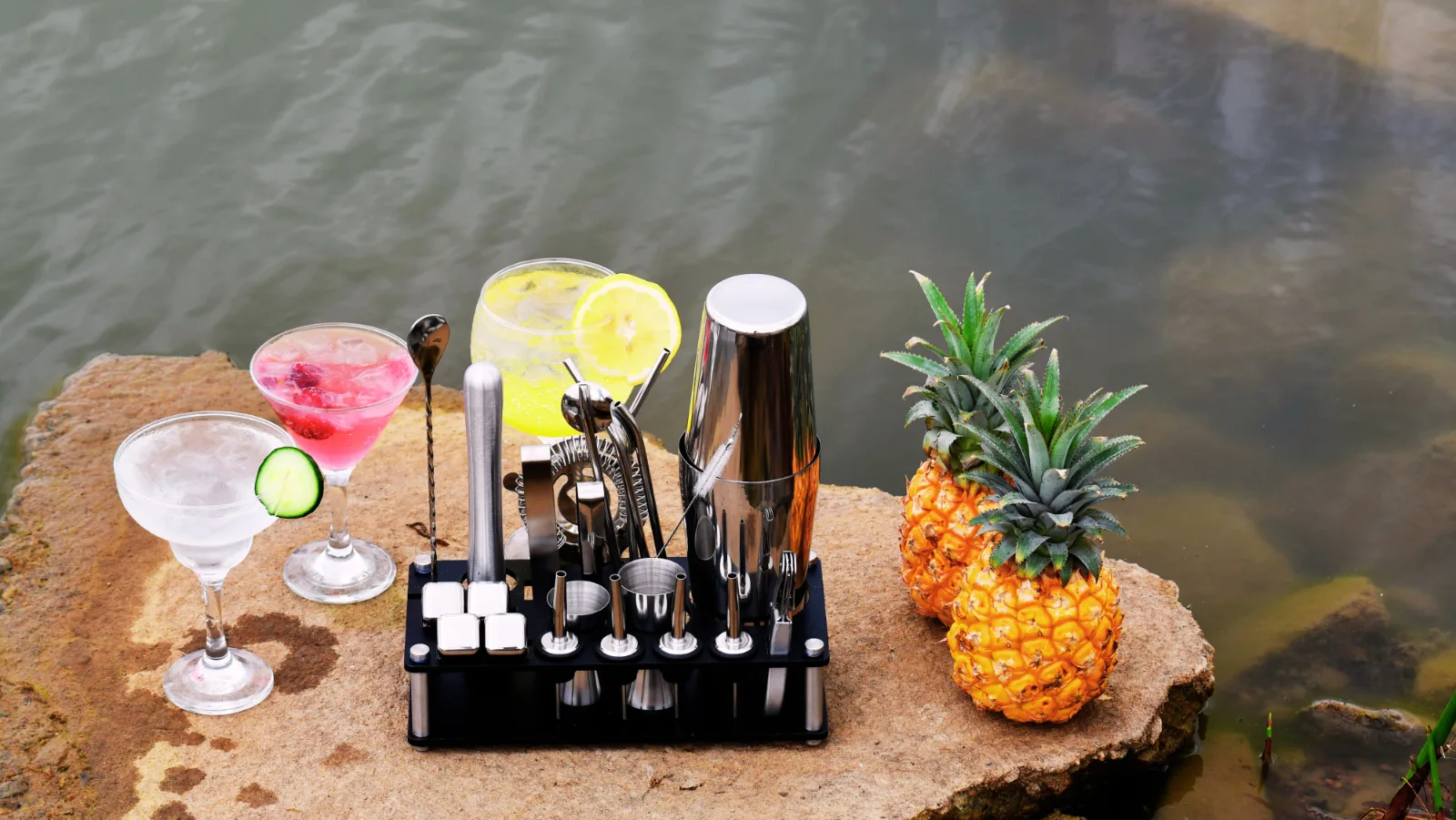 Boston Cocktail Shaker 23-Piece Stainless Steel full set — view 5
